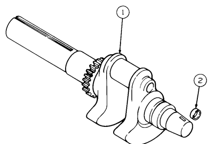 Crankshaft Diagram and Parts List for GT2186-44 13A298L710-13A298L712 Cub Cadet Lawn Tractor